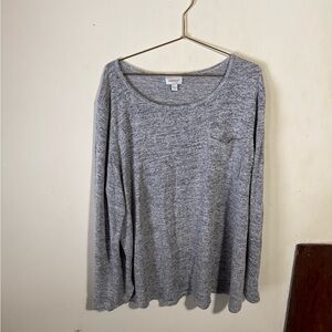 Avenue Heather Gray Knit Top